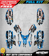 Polaris Outlaw 50 ATV Outlaw Blue Custom Graphics Stickers Decals