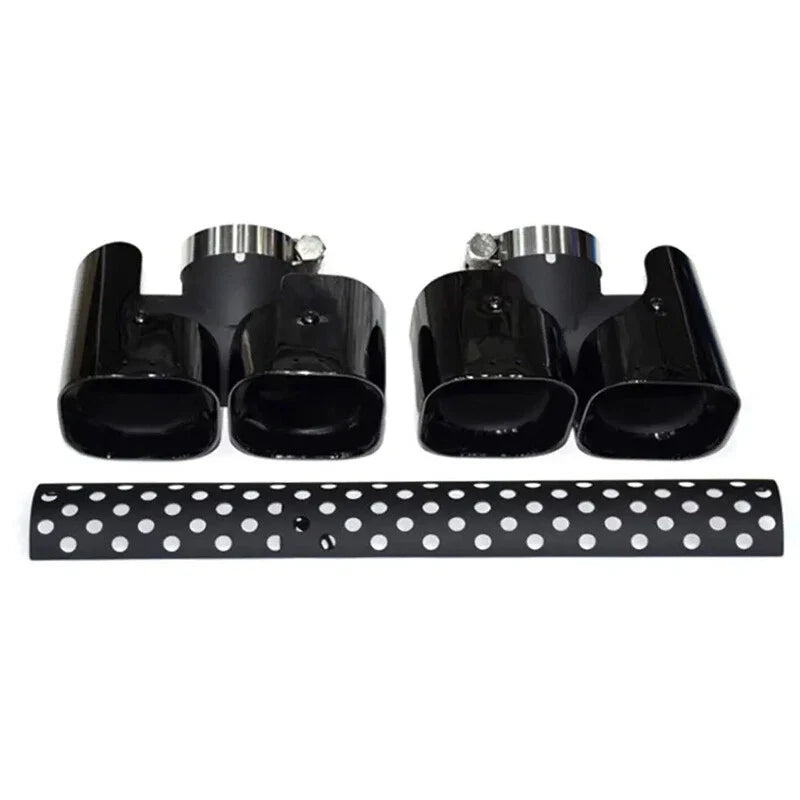 Defender 110 130 90 3PC Black Tailpipe Exhaust Pipe (2020-2024)