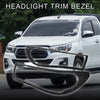 Toyota HILUX REVO 1 Pair Car Front Headlight Trim Bezel (2015–2017)