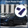 Automatic Foot Accelerator Pedal Covers Aluminum Alloy Blue