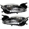 Headlight Assembly Set For 2011-13 Mazda 6 Left and Right