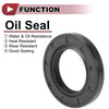 Rotary Shaft Seal Nitrile 70 Durometer Rubber 30x50x7mm Black 5 Pcs