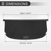 Honda Fit 2002-2007 Rear Trunk Parcel Shelf Black Retractable Cargo Cover