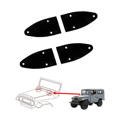 Hood Hinge Cushion Rubber Seal Molding Fits 1969-84 Toyota Landcruiser BJ40 FJ40