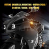 Turn Signal 12V 6 LED Mini Motorcycle Amber Blinker Lights