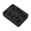 Mercedes C-Class W205 Black ABS Button Cover Sticker / 12pcs / Button Cover Sticker (2014–2021)