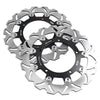 Yamaha XJ6, YZF R6, FZ6 Fazer, MT03 Black Front Brake Disc Rotors (2006-2020)