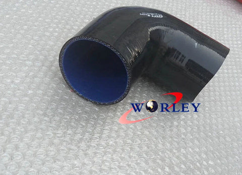 Intercooler Turbo Pipe BLACK 4" 90 Degree Elbow Coupler Silicone Hose