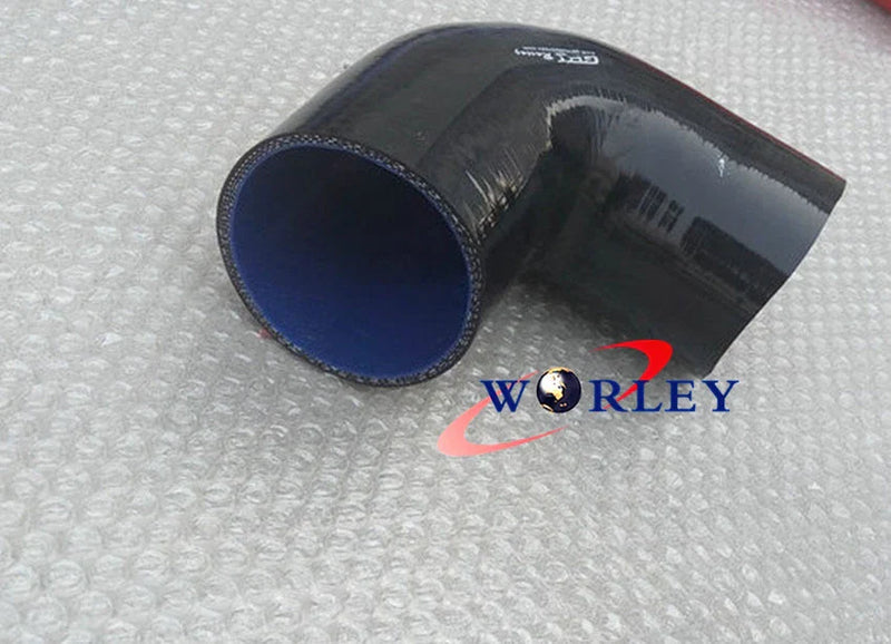 Intercooler Turbo Pipe BLACK 4" 90 Degree Elbow Coupler Silicone Hose