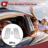 Subaru Forester (2014-2018) Chrome Silver 8 Pcs Door Pillar Window Trim