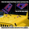 Jeep Wrangler 2007-2018 Purple Engine Hood Hinge Covers