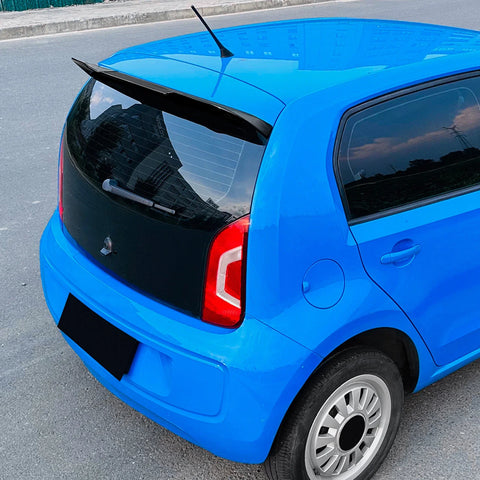VW Up, SEAT Mii, Skoda Citigo 1x Gloss Black Rear Boot Spoiler Lip (2011-)