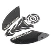 Yamaha YZF-R6 3D Carbon Fiber Tank Pad Traction Decal Set (2006-2023)