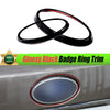 Subaru Outback Gloss Black Front Rear Emblem Badge Trim 2 x (2022-2023)