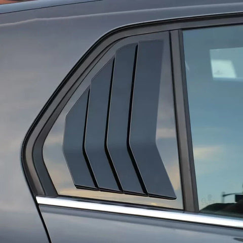 VW Golf MK8 2 x Glossy Black Window Louver Scoop Cover Trim (2020–2023)