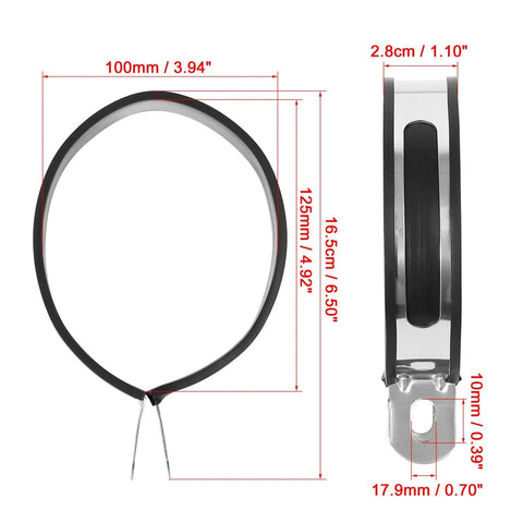 Motorcycle Exhaust Band Joint Clamp Sleeve 3.94inch 100mm