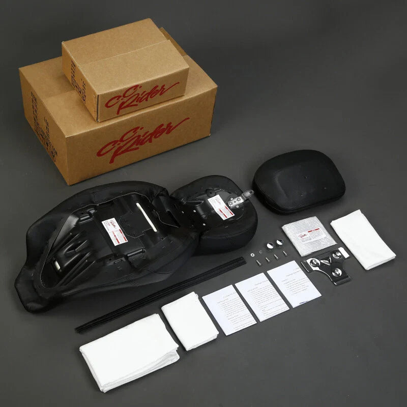 Harley CVO Street Glide Driver Passenger Seat with Backrest Pad (2009-2023)