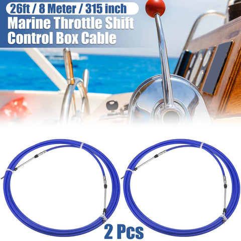 Yamaha 2 x / 26ft 315 Inch / Marine Type Shift Remote Control Box Cable