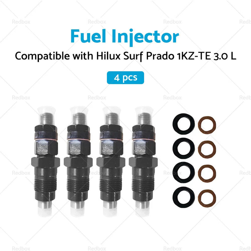 Toyota Hilux Surf Prado 1KZ-TE Diesel Fuel Injectors (1996-2002)