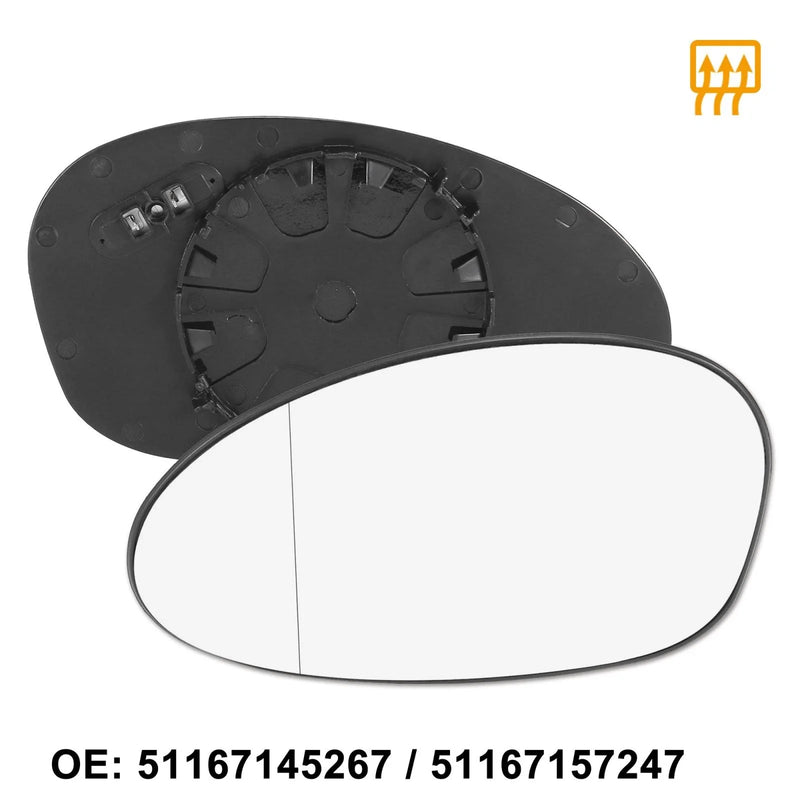 BMW 335i 128i 135i Backing Mirror Glass Heated LH (2007-2013)