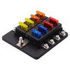 Car 8 Way LED Fuse Box Block Holder Universal Waterproof (No Year Specified)
