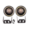 Car 3.5" Round LED Fog Lights  COB White Angel Eye Projector