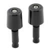 Universal Motorcycle 1.5" Black Handlebar Grips & End Caps