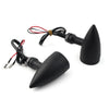 Harley Honda Black 10mm LED Turn Signal Lights Pair
