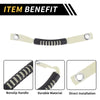 Jeep Wrangler Roof Rope Handle with Hole White 2 x Roll Bar Grab Handles