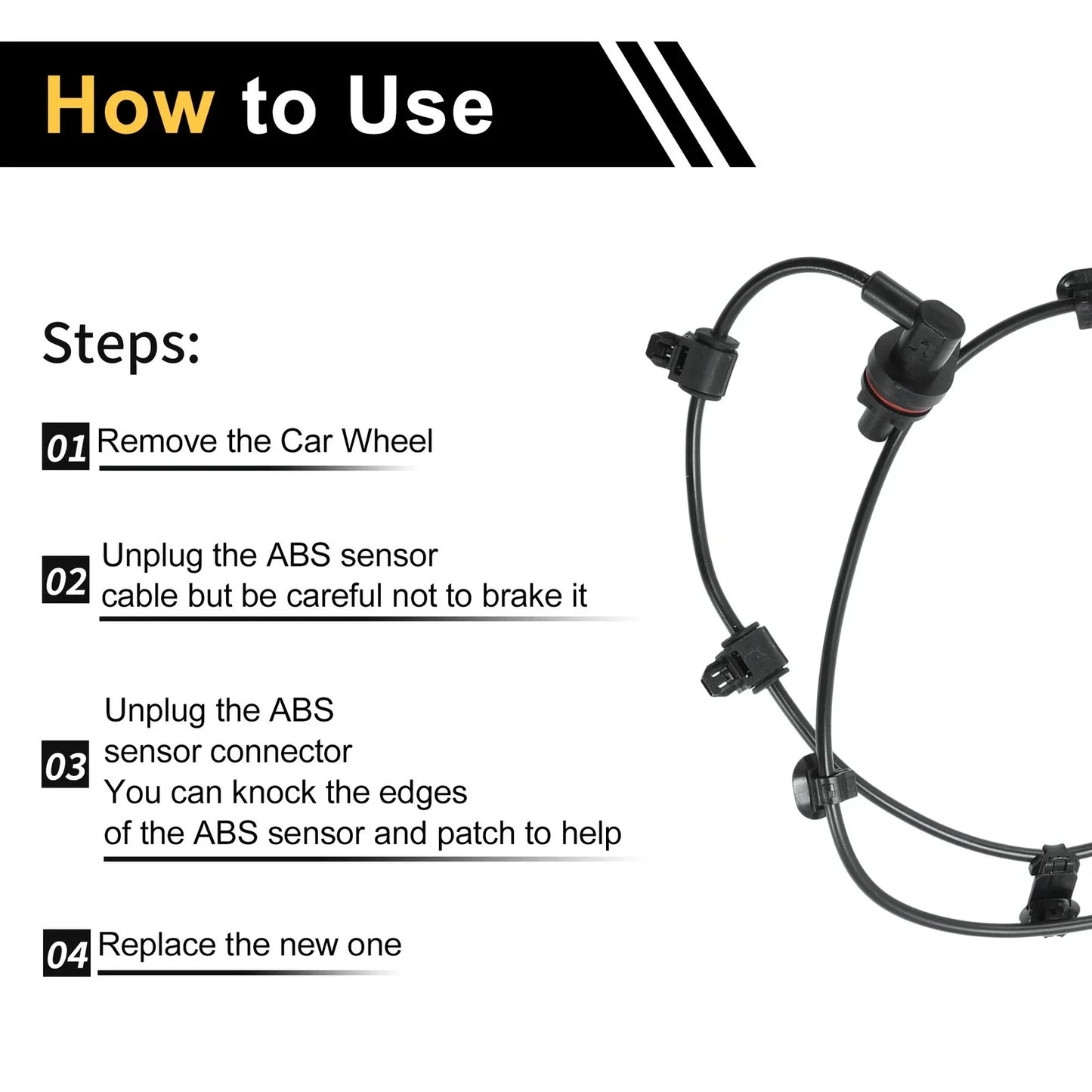 ABS Wheel Speed Sensor for Toyota Hilux (2011-2015) Rear Right