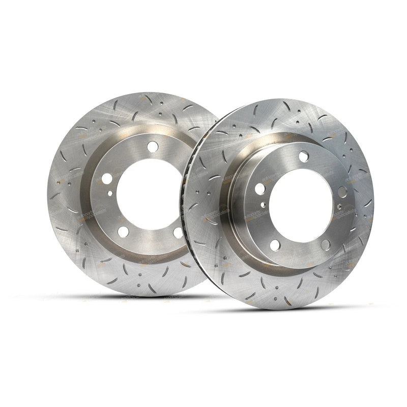 Landcruiser URJ202R Slotted Front Disc Rotor Pair (2007–2015)