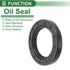 Oil Seal / 38x58x8mm / Rotary Shaft Seal NBR Rubber Black 5 Pcs