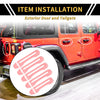 Jeep Gladiator JT (2020-2021) - 1 Set Pink Door Tailgate Handle Cover
