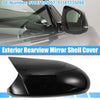 BMW Bright Black 1 x Rear View Mirror Cover Shell with Back Adhesive