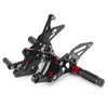 Suzuki GSXR1000 (2017-2018) Black CNC Rearset Foot Pegs