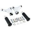 Harley Sportster 883 1200 XL883L Chrome Passenger Footpeg Mounts (2004-2013)