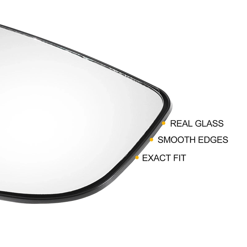Ford Transit T150 White Mirror Glass Pair (2015-2023)