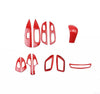 Nissan Rogue Trim Cover / 12x / Red Carbon Fiber Look Interior (2014–2020)