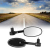 M8 Motorcycle M8 Rear View Mirrors 1 set Handlebar Mirrors Black Aluminum