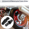 Model 0.87"-1.1" Aluminum Alloy Motorcycle Slider Frame 2 x Black (Year-Year)
