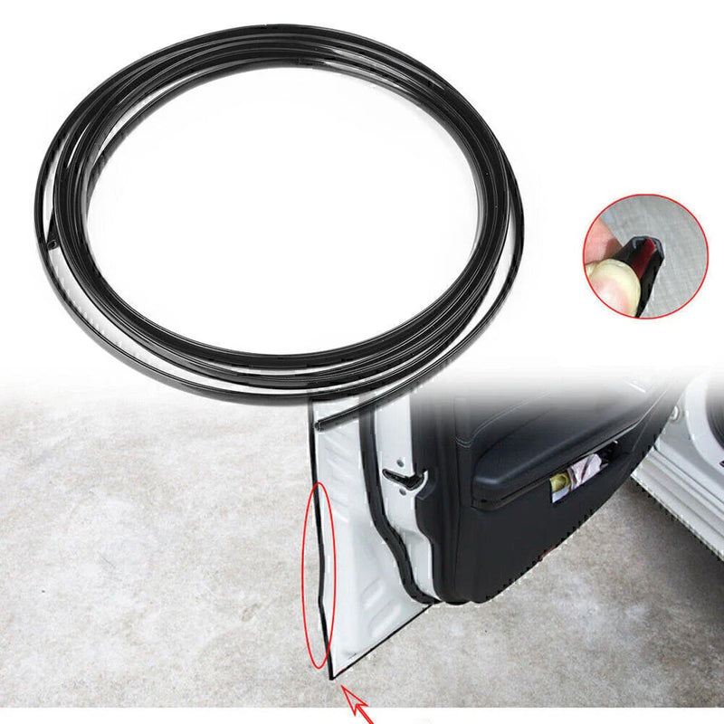 4M Car Door Edge Moulding Trim Guard Cover Crash Protector Black