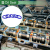 Oil Seal 80x105x10mm 5 Pcs Seal Ring Rotary Shaft Seal TPU Blue High Pressure
