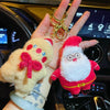 Gift Decorations Keyring Plush Christmas Keychain