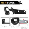 Jeep Wrangler JL Gladiator Black 1 x Set Tailgate Hing Cover Trim