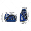 Car Accessories Blue Non-Slip Gas Brake Foot Pedal Pad Covers