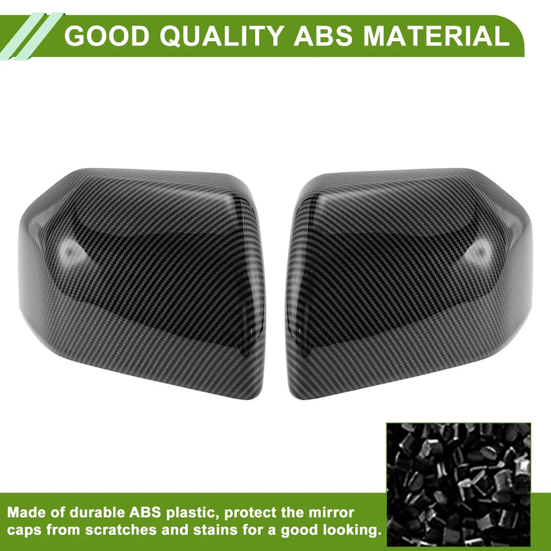 Ford F150 Black Side Mirror Cover Caps (2015-2020)