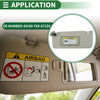 Honda Accord Left Sun Visor with Mirror & Light (2008-2012)