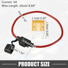 Car 5A Mini Blade Style Fuse & 12 AWG Fuse Holder