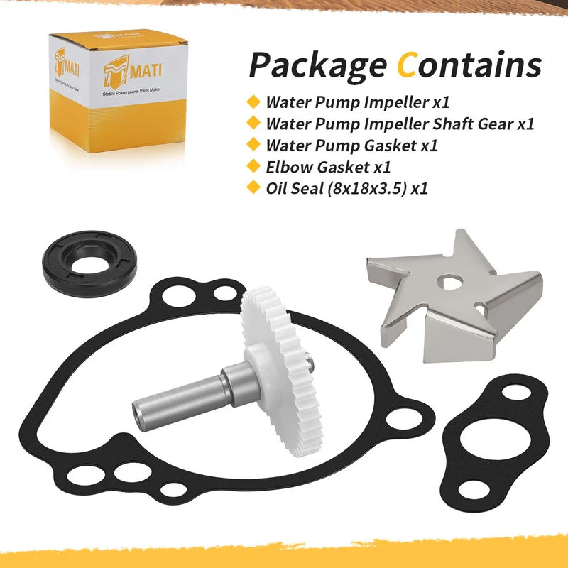 Kawasaki KX65 Water Pump Impeller Gear Rebuild Kit Gasket Oil Seal