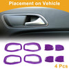 Jeep Renegade (2015-2023) 4 x Purple ABS Interior Door Handle Bowl Cover Trim